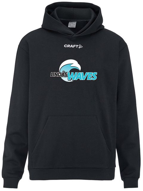 Craft Hoodtröja COMMUNITY 2.0, Black (Lindås Waves)